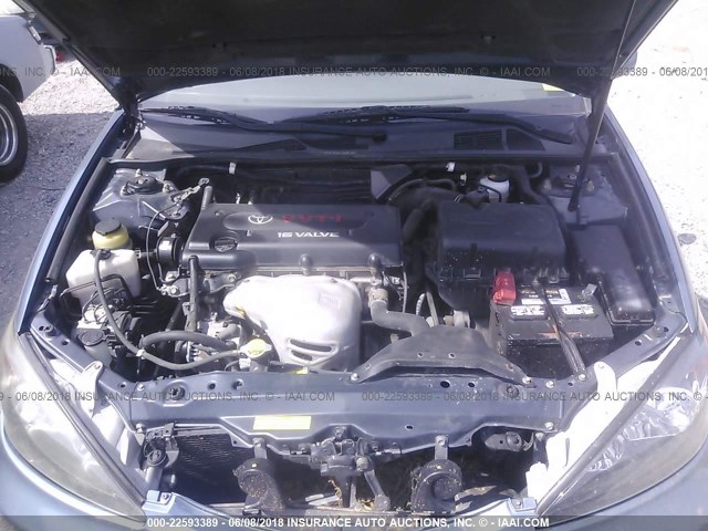 4T1BE30K52U612327 - 2002 TOYOTA CAMRY LE/XLE/SE 浅蓝色 照片 10