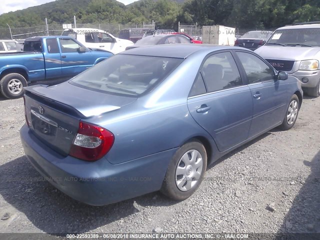4T1BE30K52U612327 - 2002 TOYOTA CAMRY LE/XLE/SE 浅蓝色 照片 4