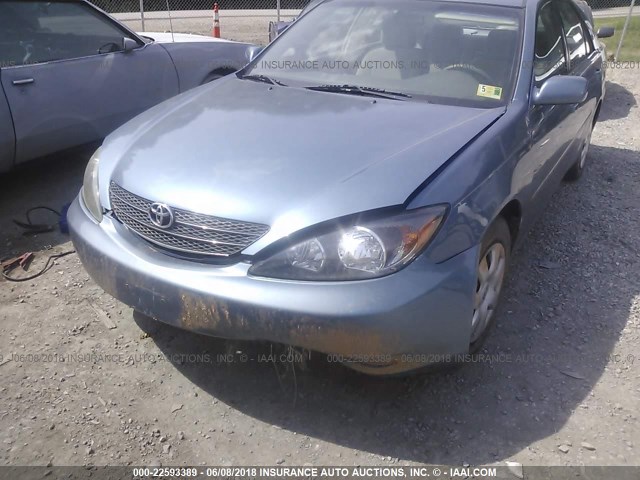 4T1BE30K52U612327 - 2002 TOYOTA CAMRY LE/XLE/SE 浅蓝色 照片 6