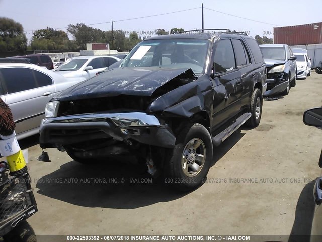 JT3GM84R7Y0057676 - 2000 TOYOTA 4RUNNER BLACK photo 2