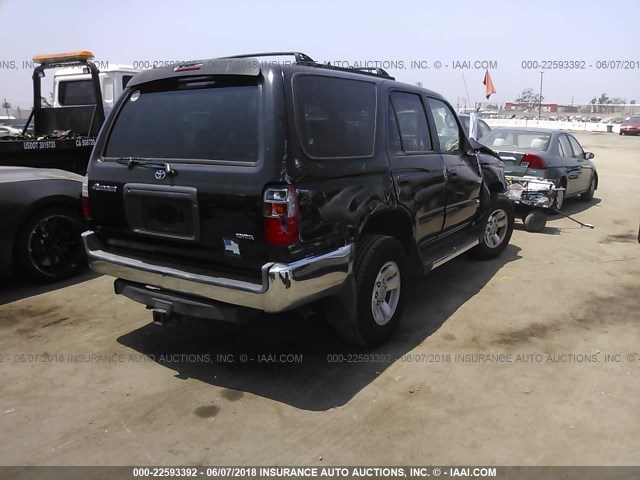 JT3GM84R7Y0057676 - 2000 TOYOTA 4RUNNER BLACK photo 4