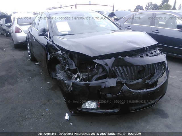 2G4GS5EV5D9211129 - 2013 BUICK REGAL PREMIUM BLACK photo 1