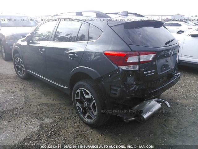 JF2GTAJCXJH270538 - 2018 SUBARU CROSSTREK LIMITED GRAY photo 3