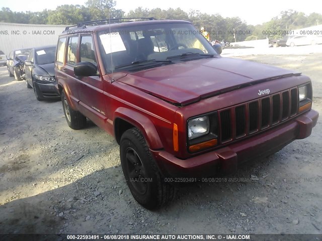 1J4FF68S0XL512510 - 1999 JEEP CHEROKEE SPORT/CLASSIC წითელი ფოტო 1