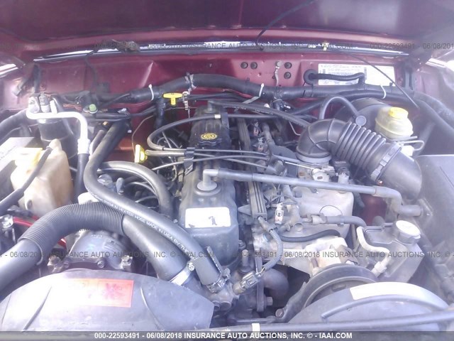 1J4FF68S0XL512510 - 1999 JEEP CHEROKEE SPORT/CLASSIC წითელი ფოტო 10