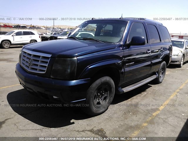 1GYEK63N04R172065 - 2004 CADILLAC ESCALADE LUXURY أزرق غامق صورة 2