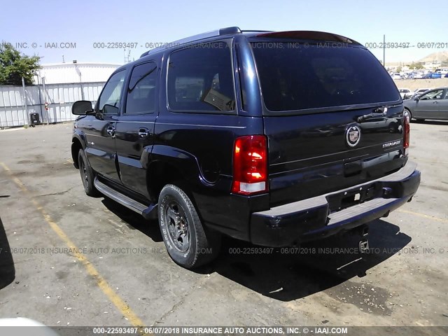 1GYEK63N04R172065 - 2004 CADILLAC ESCALADE LUXURY أزرق غامق صورة 3