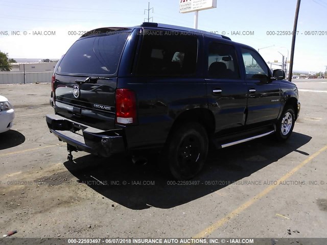 1GYEK63N04R172065 - 2004 CADILLAC ESCALADE LUXURY أزرق غامق صورة 4