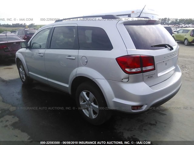 3D4PG1FG8BT547398 - 2011 DODGE JOURNEY MAINSTREET SILVER photo 3