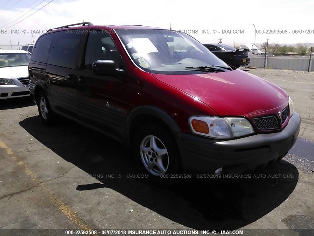 1GMDX13E61D202230 - 2001 PONTIAC MONTANA LUXURY RED photo 1