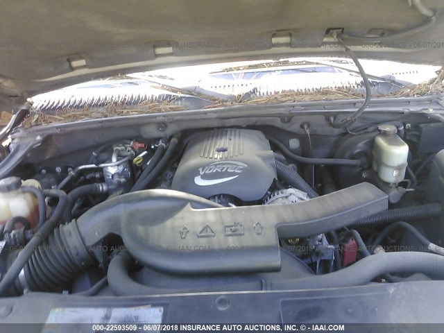 1GNEC13Z12R287853 - 2002 CHEVROLET TAHOE C1500 GRAY photo 10