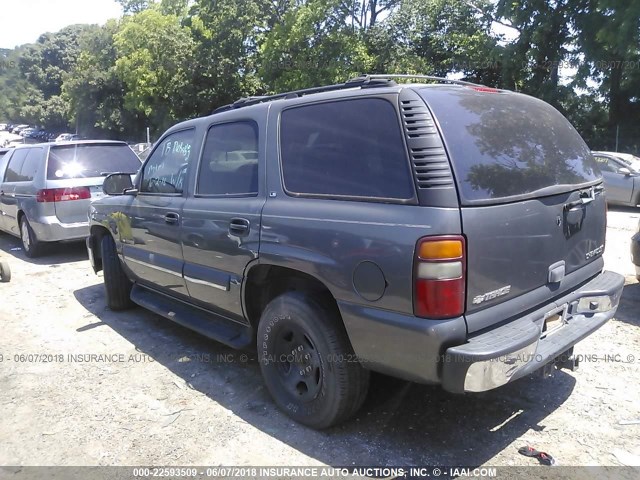 1GNEC13Z12R287853 - 2002 CHEVROLET TAHOE C1500 GRAY photo 3