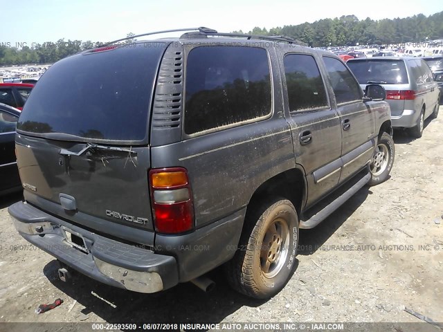 1GNEC13Z12R287853 - 2002 CHEVROLET TAHOE C1500 GRAY photo 4