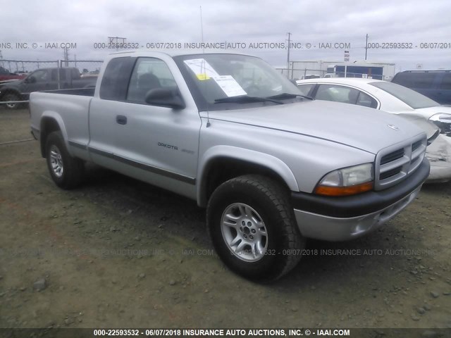 1B7GG32N92S659500 - 2002 DODGE DAKOTA SPORT/RT SILVER photo 1