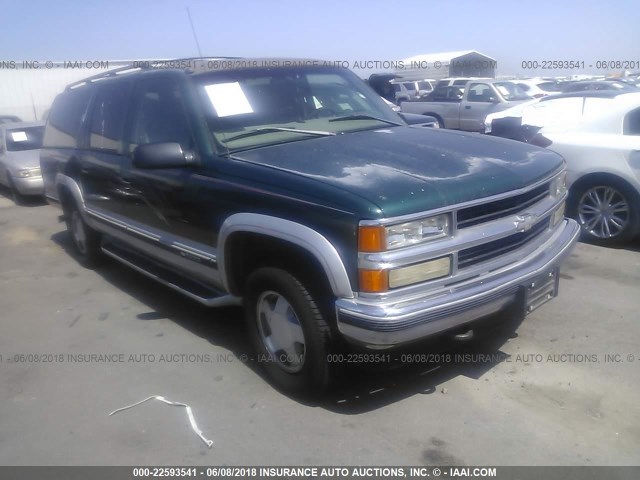 1GNFK16R1VJ399204 - 1997 CHEVROLET SUBURBAN K1500 GREEN photo 1