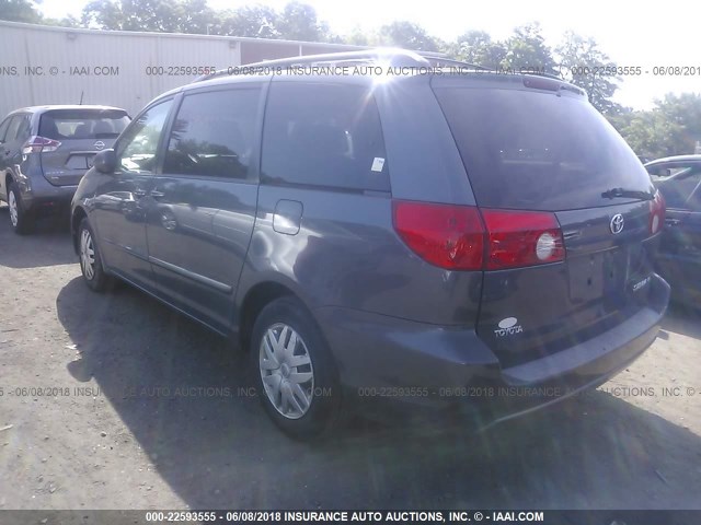 5TDZK23C67S063579 - 2007 TOYOTA SIENNA CE/LE GRAY photo 3