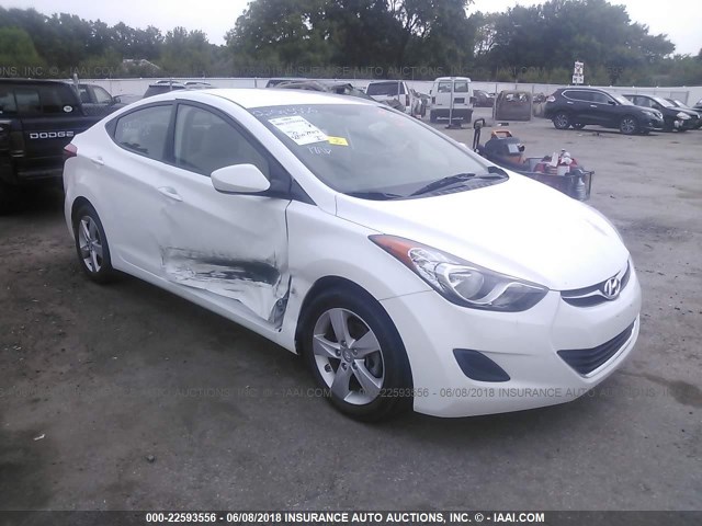 5NPDH4AE2DH373545 - 2013 HYUNDAI ELANTRA GLS/LIMITED WHITE photo 1