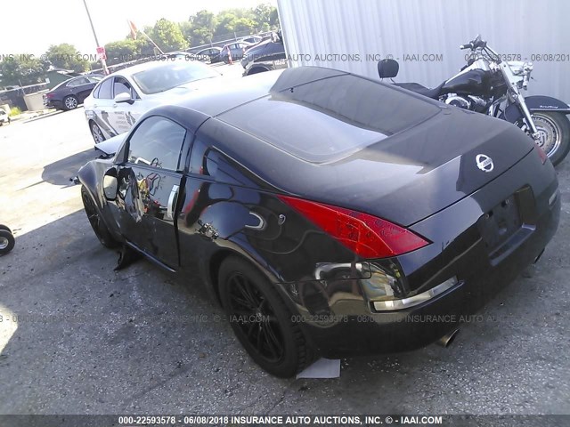 JN1BZ34D87M506761 - 2007 NISSAN 350Z COUPE BLACK photo 3