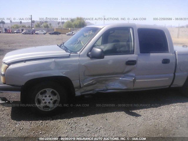 2GCEC13T141346545 - 2004 CHEVROLET SILVERADO C1500 GRAY photo 6