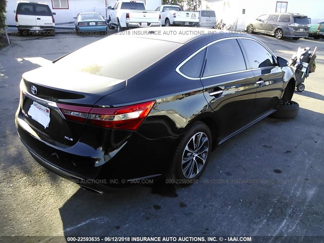 4T1BK1EB0GU228310 - 2016 TOYOTA AVALON XLE PLUS/PREMIUM/TOUR/LTD BLACK photo 4