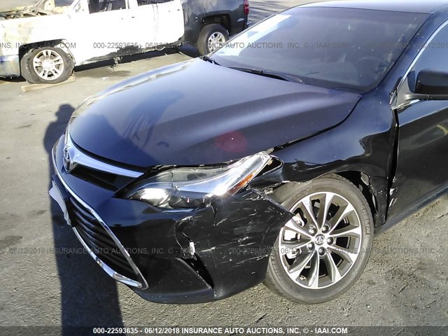4T1BK1EB0GU228310 - 2016 TOYOTA AVALON XLE PLUS/PREMIUM/TOUR/LTD BLACK photo 6