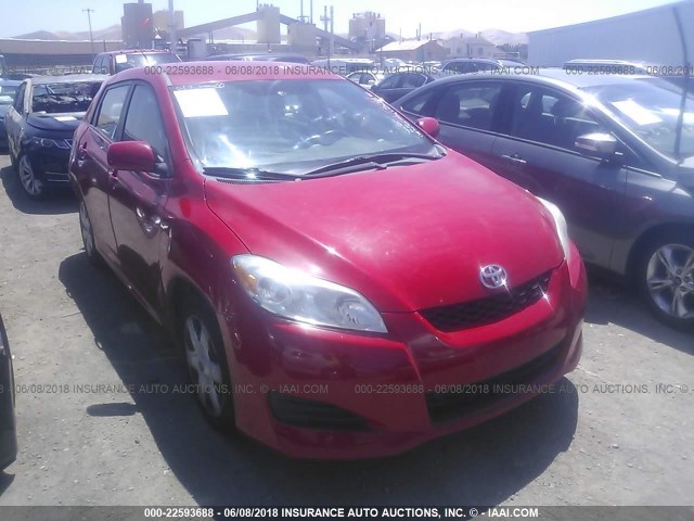 2T1KU40E29C033780 - 2009 TOYOTA COROLLA MATRIX  RED photo 1