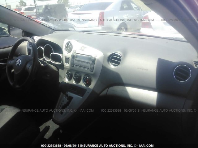 2T1KU40E29C033780 - 2009 TOYOTA COROLLA MATRIX  RED photo 5