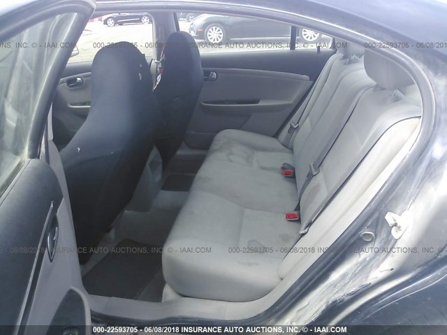 1G8ZS57B29F148404 - 2009 SATURN AURA XE BLUE photo 8