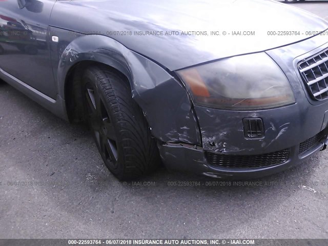 TRUSC28NX31008851 - 2003 AUDI TT GRAY photo 6