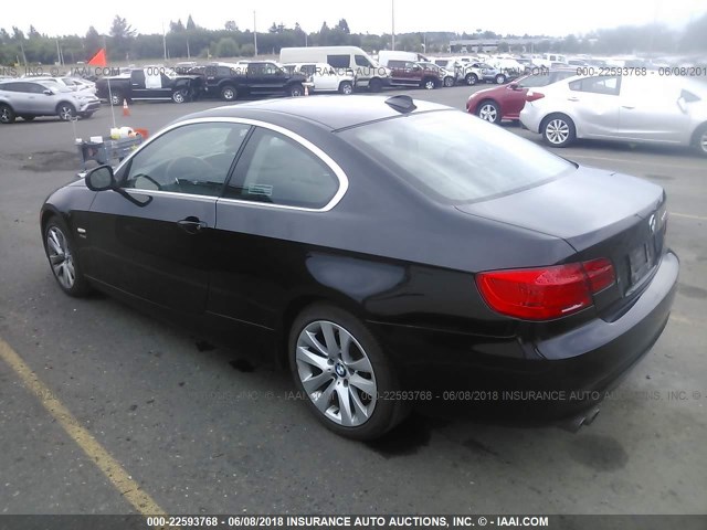 WBAKF5C52CE657107 - 2012 BMW 328 XI SULEV BLACK photo 3