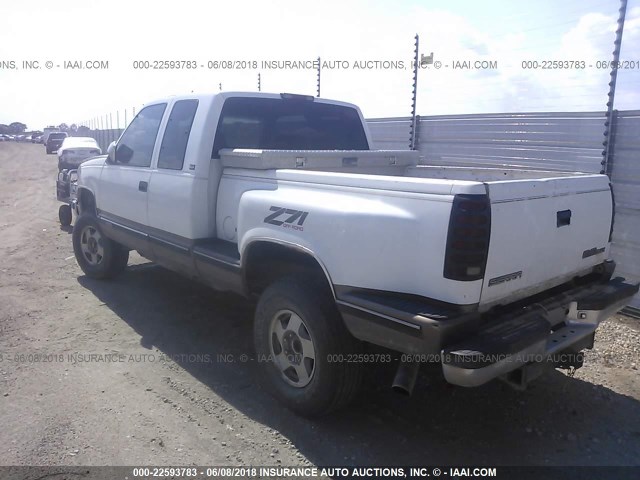 2GTEK19K8R1581100 - 1994 GMC SIERRA K1500 WHITE photo 3