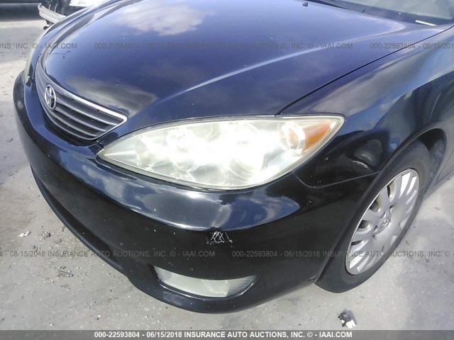 JTDBE30K363061136 - 2006 TOYOTA CAMRY LE/XLE BLACK photo 6