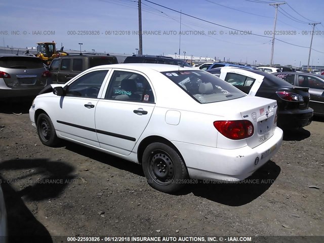 JTDBR32E430012522 - 2003 TOYOTA COROLLA CE/LE WHITE photo 3