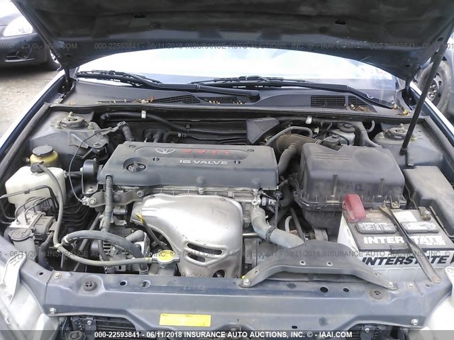 4T1BE32K32U539231 - 2002 TOYOTA CAMRY LE/XLE/SE ლურჯი ფოტო 10