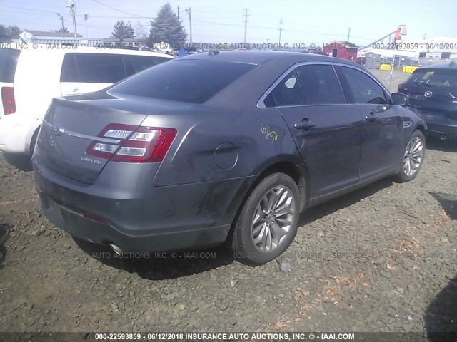 1FAHP2F86EG111129 - 2014 FORD TAURUS LIMITED SILVER photo 4