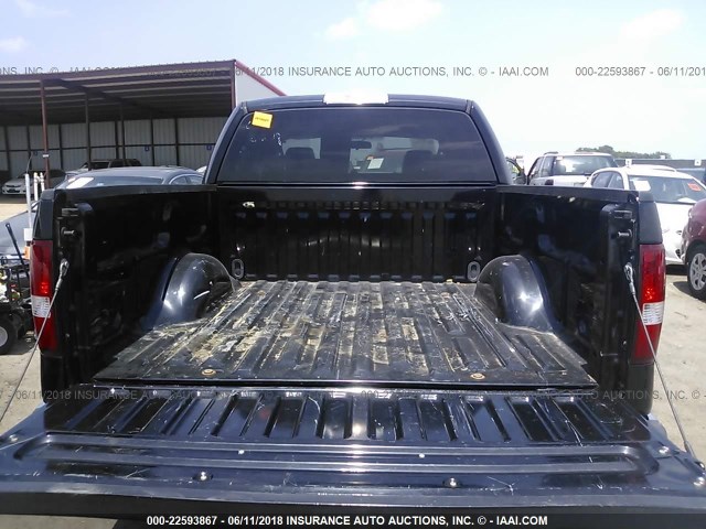 1FTRW12W18FB82443 - 2008 FORD F150 SUPERCREW BLACK photo 8