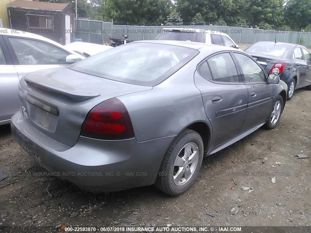 2G2WP552771153359 - 2007 PONTIAC GRAND PRIX GRAY photo 4