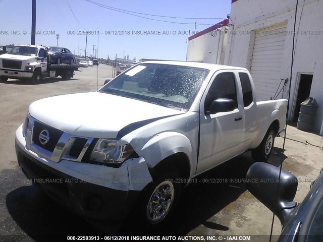 1N6BD0CT7EN705260 - 2014 NISSAN FRONTIER S/SV WHITE photo 2