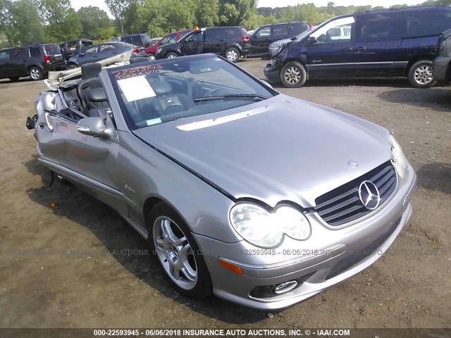 WDBTK76G34T017933 - 2004 MERCEDES-BENZ CLK 55 AMG GRAY photo 1