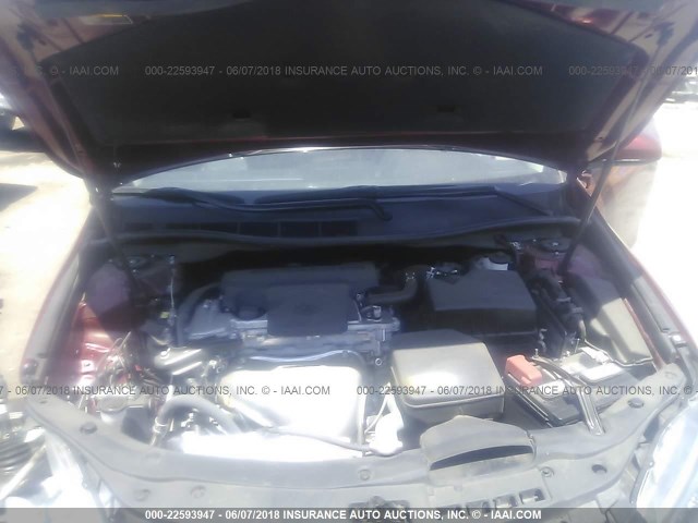 4T1BF1FK9HU640973 - 2017 TOYOTA CAMRY LE/XLE/SE/XSE 红色 照片 10