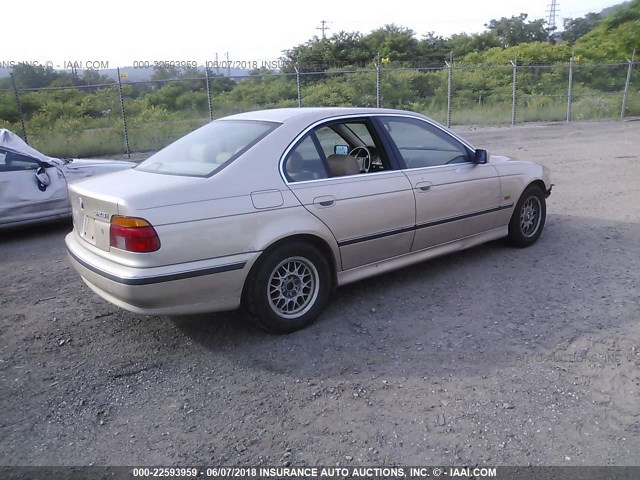 WBADD6323WBW36539 - 1998 BMW 528 I AUTOMATIC GOLD photo 4