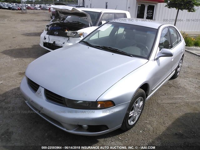 4A3AA46G43E216127 - 2003 MITSUBISHI GALANT ES/LS SILVER photo 2