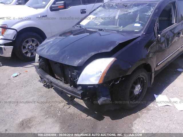 3N1AB6AP1AL667910 - 2010 NISSAN SENTRA 2.0/2.0S/SR/2.0SL BLACK photo 6