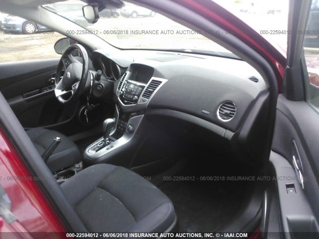 1G1PC5SB7D7302697 - 2013 CHEVROLET CRUZE LT RED photo 5