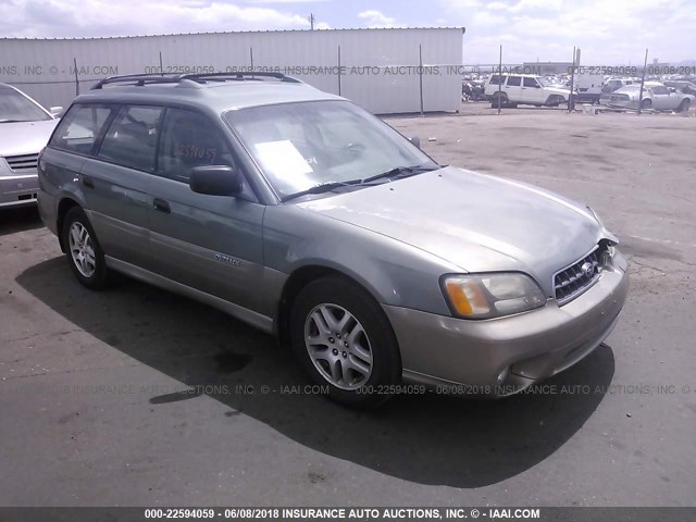 4S3BH675747646347 - 2004 SUBARU LEGACY OUTBACK AWP GREEN photo 1