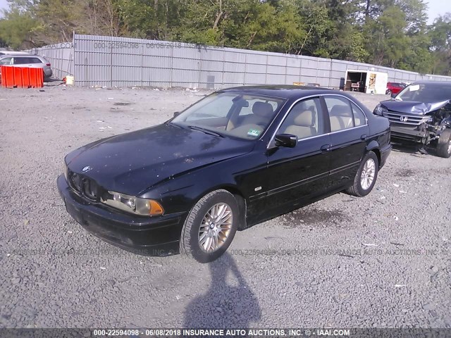 WBADT63492CH99093 - 2002 BMW 530 I AUTOMATIC BLACK photo 2