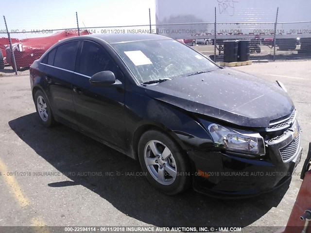 1G1PC5SB0E7267597 - 2014 CHEVROLET CRUZE LT BLACK photo 1