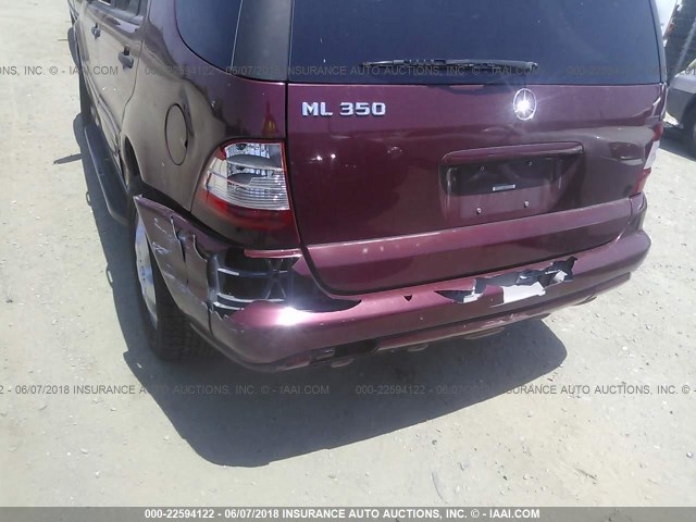 4JGAB57E73A450915 - 2003 MERCEDES-BENZ ML 350 RED photo 6