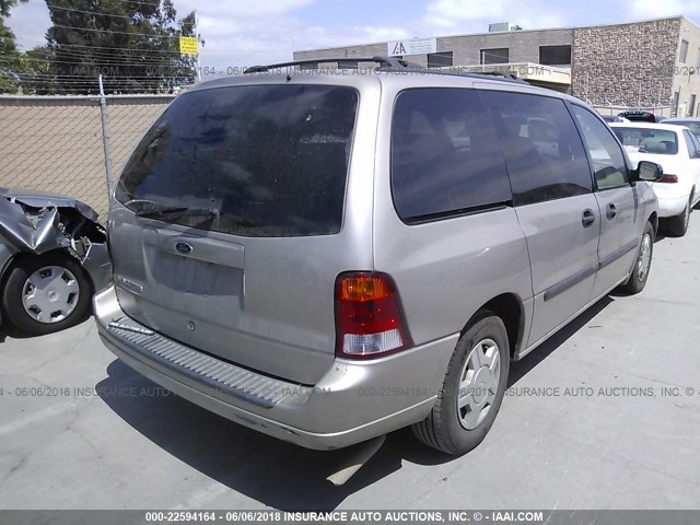 2FMZA51433BA16954 - 2003 FORD WINDSTAR LX BEIGE photo 4