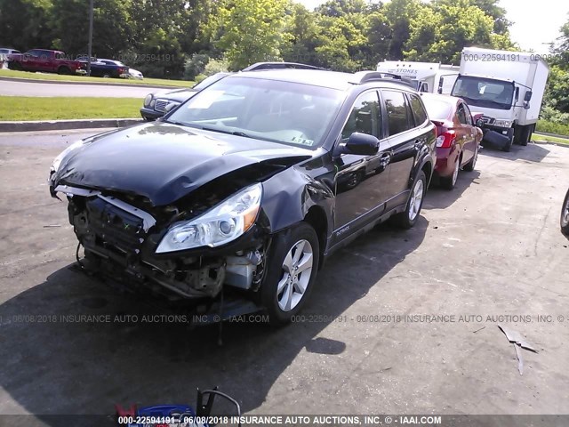 4S4BRBKC9D3325201 - 2013 SUBARU OUTBACK 2.5I LIMITED BLACK photo 2